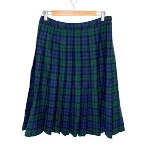 Vintage Pendleton | Plaid Blue Green Pencil Skirt Authentic Black Watch
